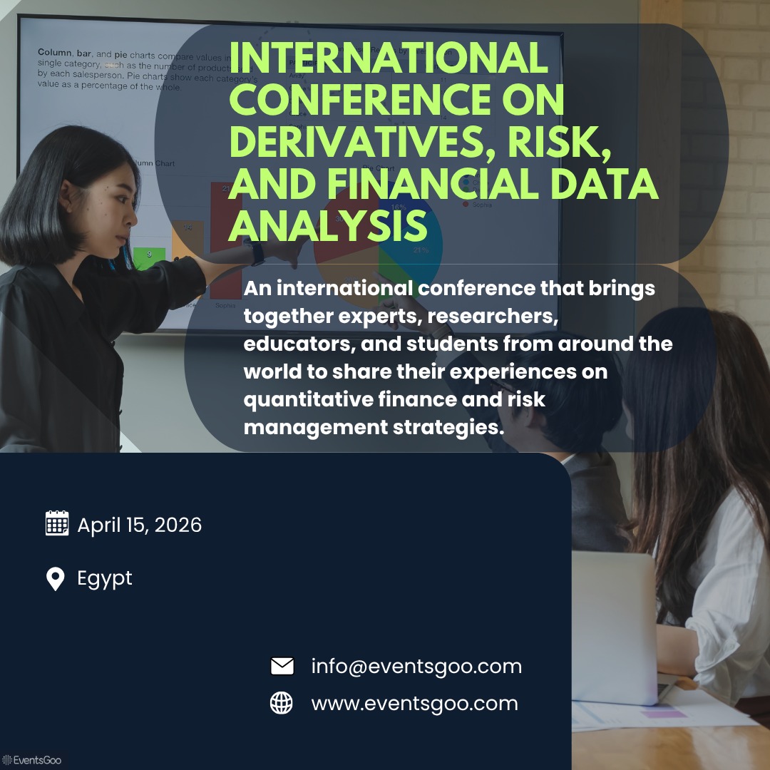 eventsgoo__'s tweet image. In an increasingly complex market, data is the ultimate hedge. From predictive modeling to derivative pricing, the knowledge being exchanged at the conference is essential for navigating today’s financial landscape.#FinancialData #RiskManagement #QuantitativeFinance #Derivatives