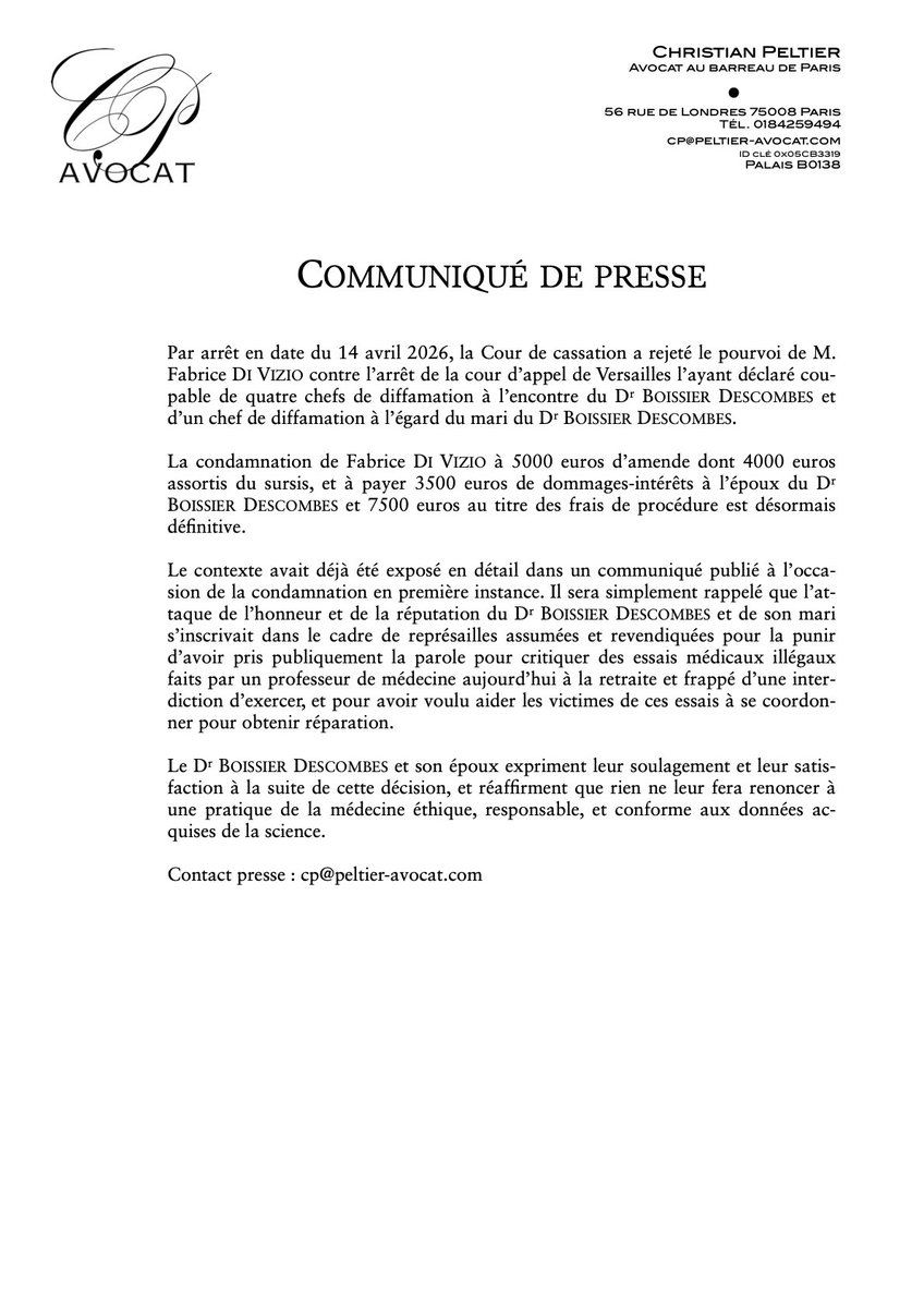 Christian Peltier Avocat tweet media