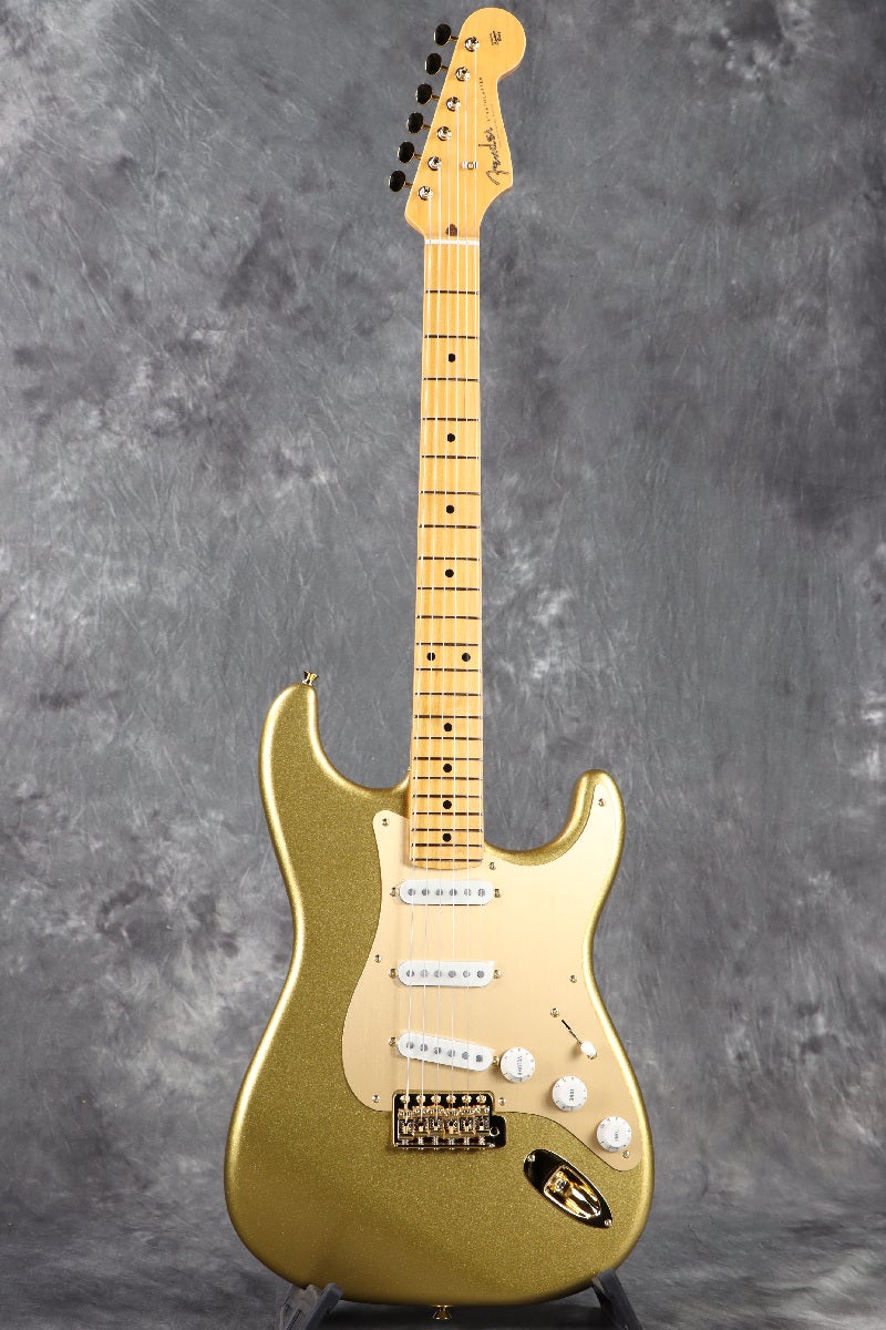 ishibashimusic's tweet image. 弊社スタッフのオーダーによって誕生した黄金に輝くストラトキャスター！
Fender Made in Japan Traditional 50s Stratocaster
Mystic Aztec Gold
そして、金属製ゴールドアノダイズドピックガード

▼詳細・ご注文はこちら
store.ishibashi.co.jp/view/item/0000…

#Fender #日本製