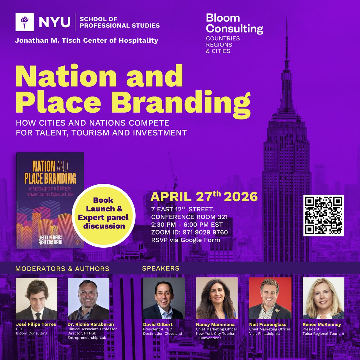 bloomconsult_FR's tweet photo. 📅 27 avril 2026 | 14h30 – 18h00 (EST)
  📍 En présentiel : 7 East 12th Street, Salle de conférence 321, New York
  💻 À distance via Zoom ID : 971 9029 9760
  🍽️ Cocktail inclus
  👉 Inscription via Google Form : https://t.co/EkVkYzcq2o https://t.co/4uB2EK0hB6