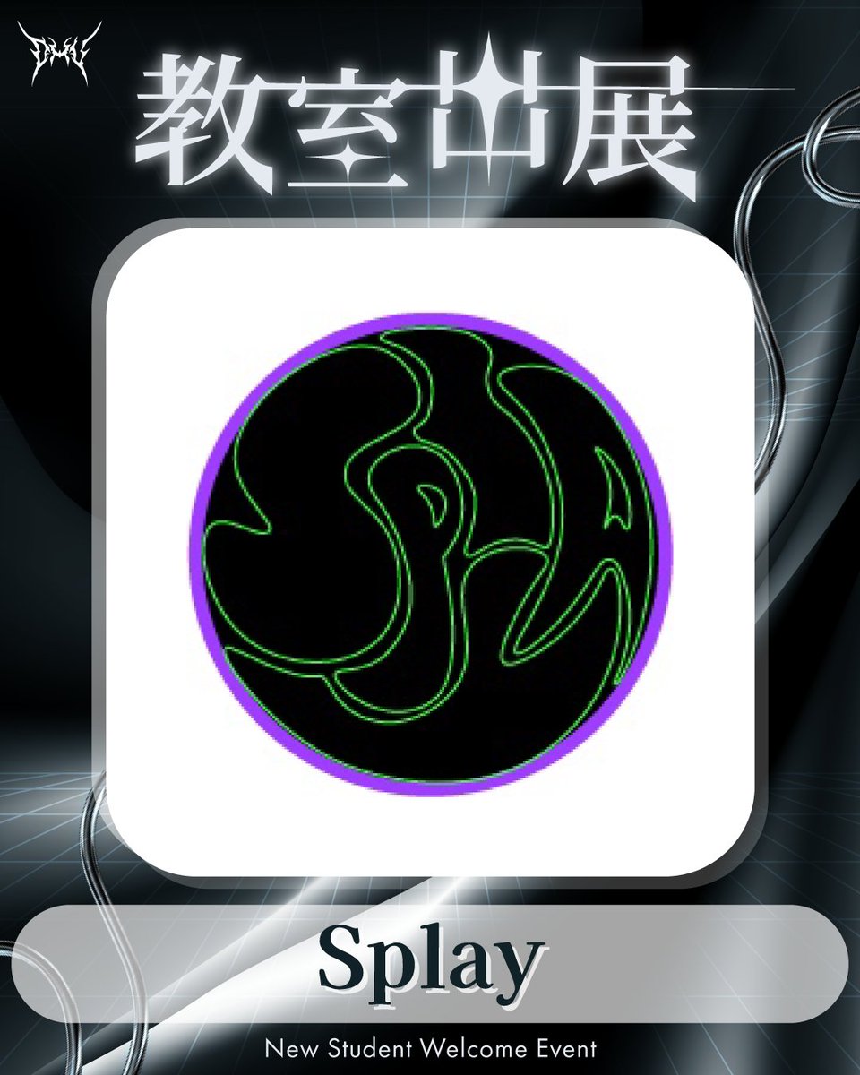 dhu_event's tweet photo. 【🪩新入生歓迎会　出展情報🪩】
≪教室出展編≫

『Splay』‼️

≪出展内容≫
Splayのブースでは、コスプレイヤーのスタッフと一緒にお写真が撮れちゃいます📸
コスプレに関する展示もご用意！是非遊びに来てください👀

#dhu https://t.co/RO4XPExsTH