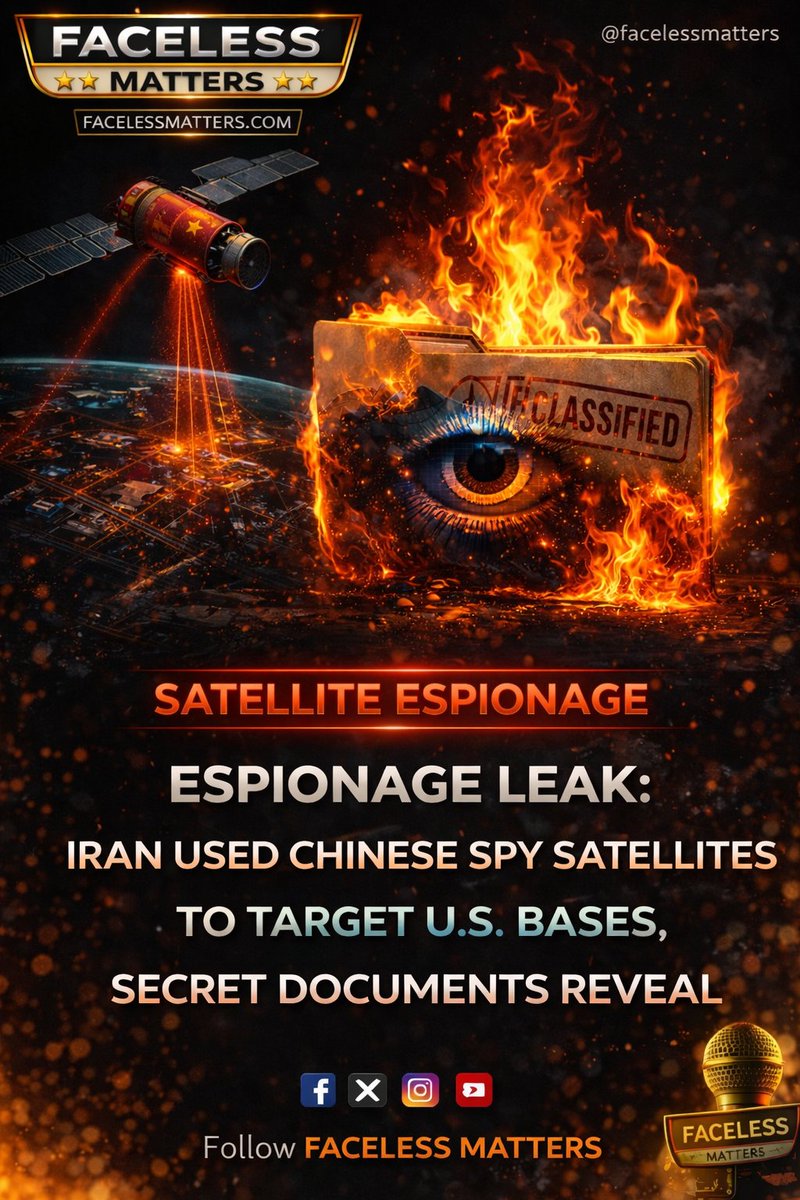 facelessmatters's tweet image. مداری جاسوسی! 🚨 انٹیلی جنس لیکس: خلاء پر مبنی خطرات عالمی امن کے لیے نیا چیلنج۔ کیا سیٹلائٹ اب ہتھیار بن چکے ہیں؟ مکمل رپورٹ یہاں دیکھیں: facelessmatters.com/2026/04/orbita… #Aerospace #Intelligence #GlobalDefense #FACELESSMATTERS