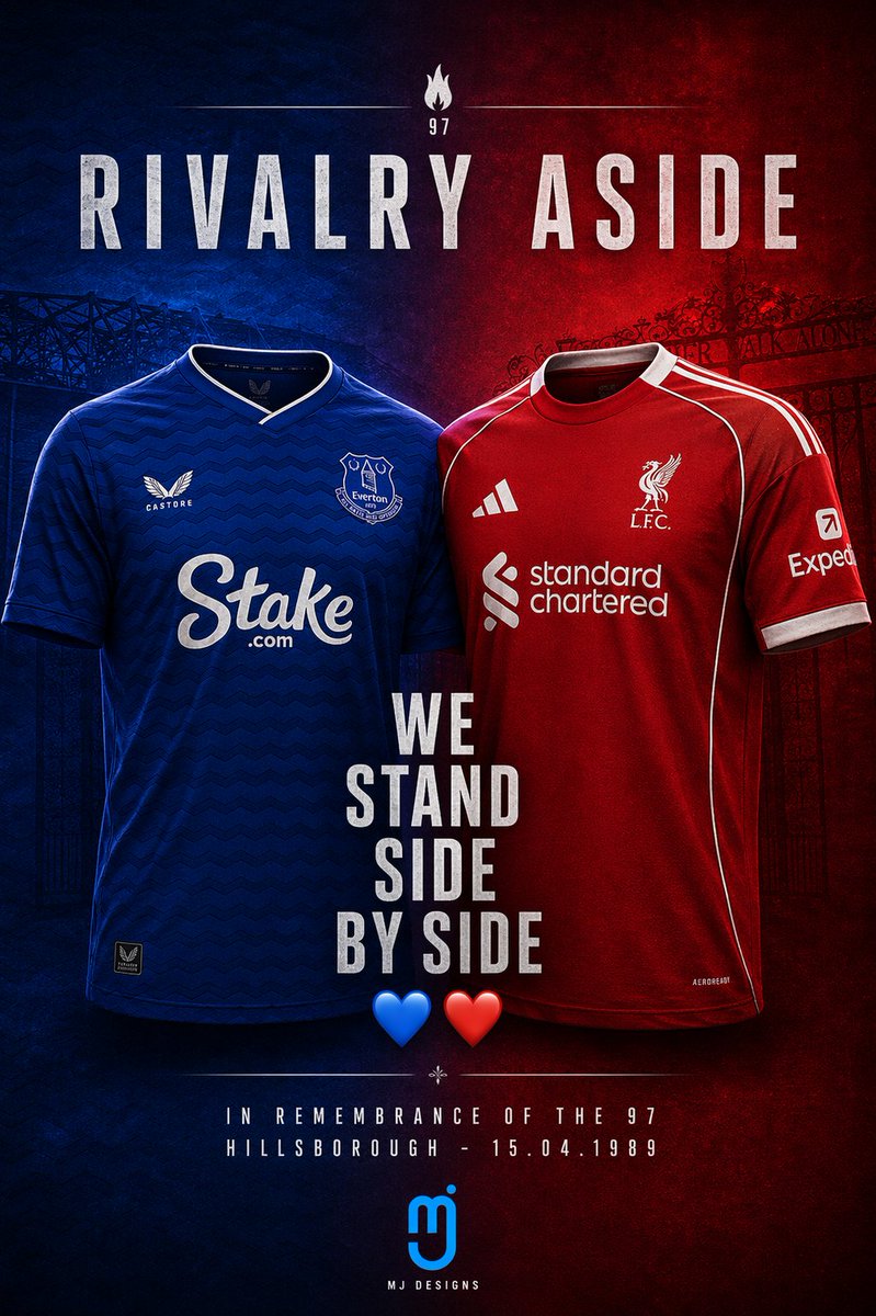 adilad73's tweet image. No concept kits today. Just remembering those that went to a football match and never came home 🙏🏻💙❤️ 
#Hillsborough #Everton #Liverpool
