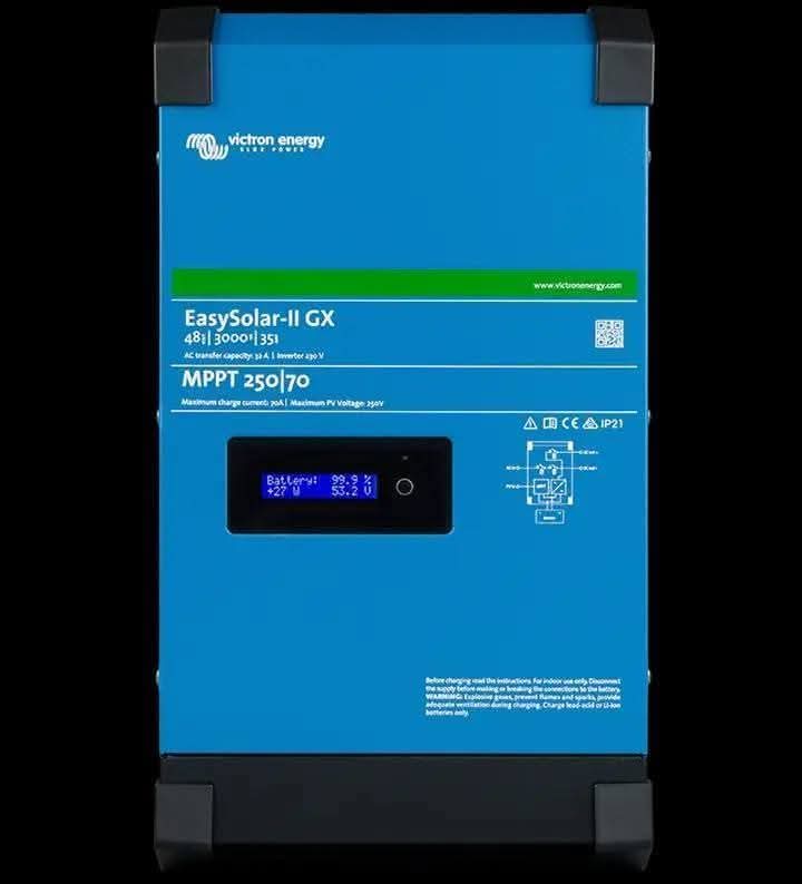 We are available in Kenya, Uganda, Sudan. And do deliveries all over East Africa💥

Get this 3 in 1 Victron Energy Easy Solar -II GX

Comprises of
~an MPPT Solar Charge Controller
~an inverter/charger &amp;
~ a control hub in one enclosure.

Call/Whatsapp 0715 576576

 #easysolar