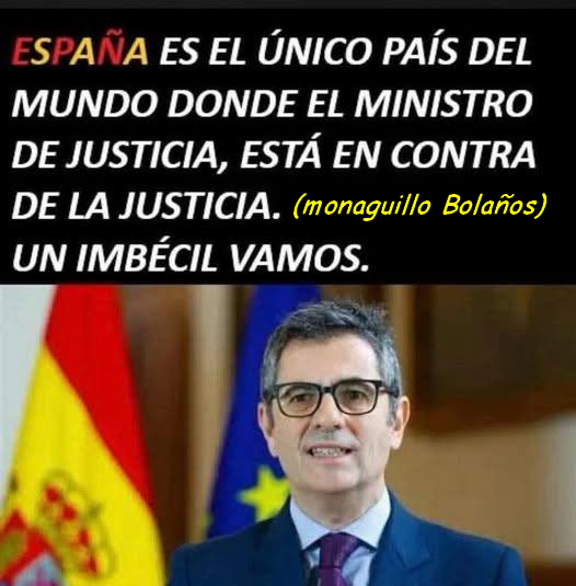 Rober_Alcaz's tweet photo. Ayer, el monaguillo Bolaños, atacando a la Justicia española, siendo el Ministro de Justicia...¡¡Nunca te acostarás sin conocer el nombre del nuevo subnormal irrecuperable del día!! https://t.co/JxuzoqrLbz