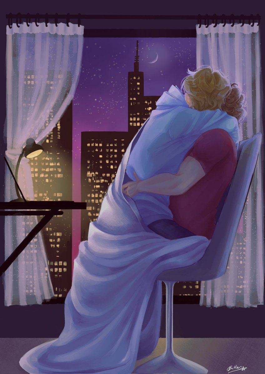 butterfl4ii's tweet image. Landoscar Roommates AU😋
"Does anyone else's roommate let you sit on their lap and sleep while they're studying, or is it just mine?🤔🥺"