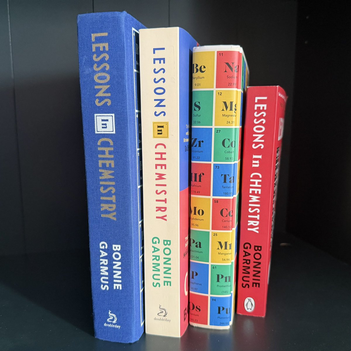 shonaholmes23's tweet image. 📚SPECIAL EDITION BOOKS📚

When I read #LessonsInChemistry a few years ago it was a book that I knew would stay with me forever.

So much so that I seem to have acquired several different copies of it!🥰

Do you have more than one copy of a favourite book?📖

#BookTwitter