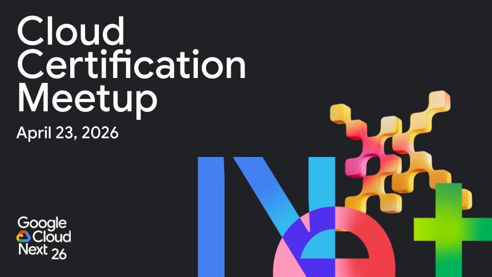 boredabdel's tweet image. 🥳 We are hosting another Cloud Certification Meetup at #GoogleCloudNext26 🚀

Join us and bring your questions about how to boost Cloud Careers and how #GoogleCloud Certifications can play a role 🙌

📅  April 23. 3:30 PM - 4:15 PM
📍 Developer Meetup - Green

#GoogleCloudNext