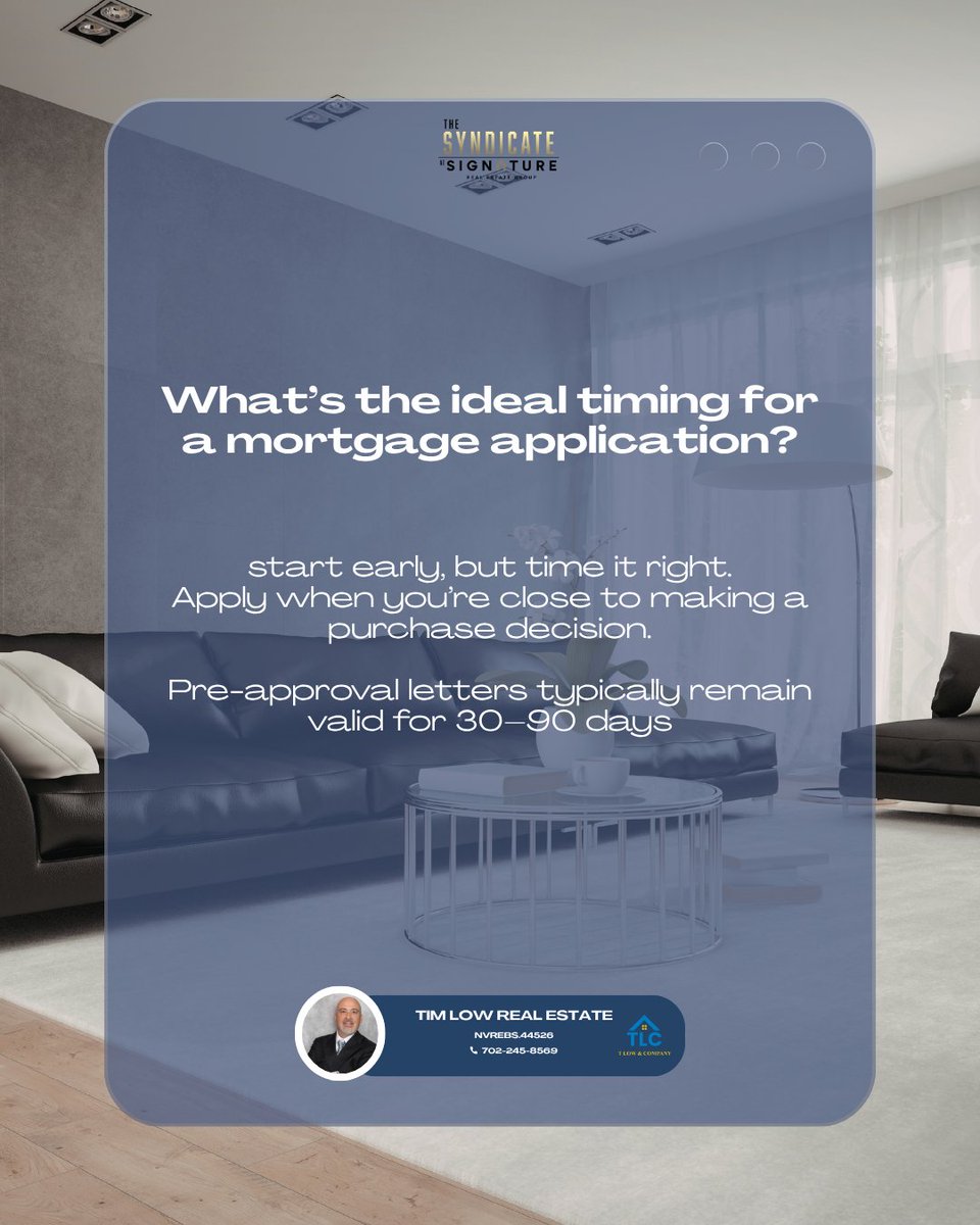 TLowRealEstate's tweet photo. Timing your mortgage right can make or break your deal.

The right timing = stronger offers, smoother closings.

Thinking about buying? Let’s map it out.

#MortgageTips #PreApproval #RealEstateAdvice #SmartHomeBuyers #HomeLoanTips #RealEstateStrategy #FirstTimeHomeBuyer https://t.co/Llr7Lu0Vx1