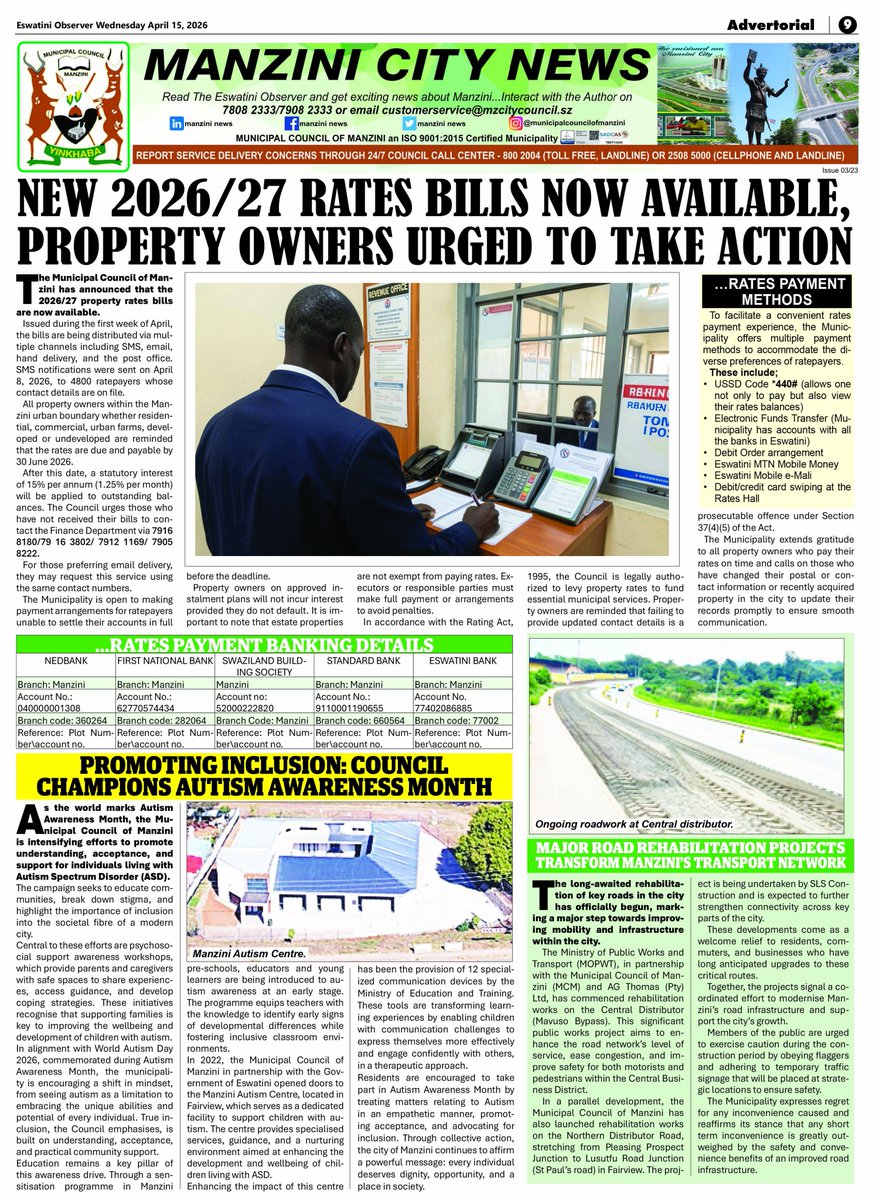 Municipal Council of Manzini tweet media