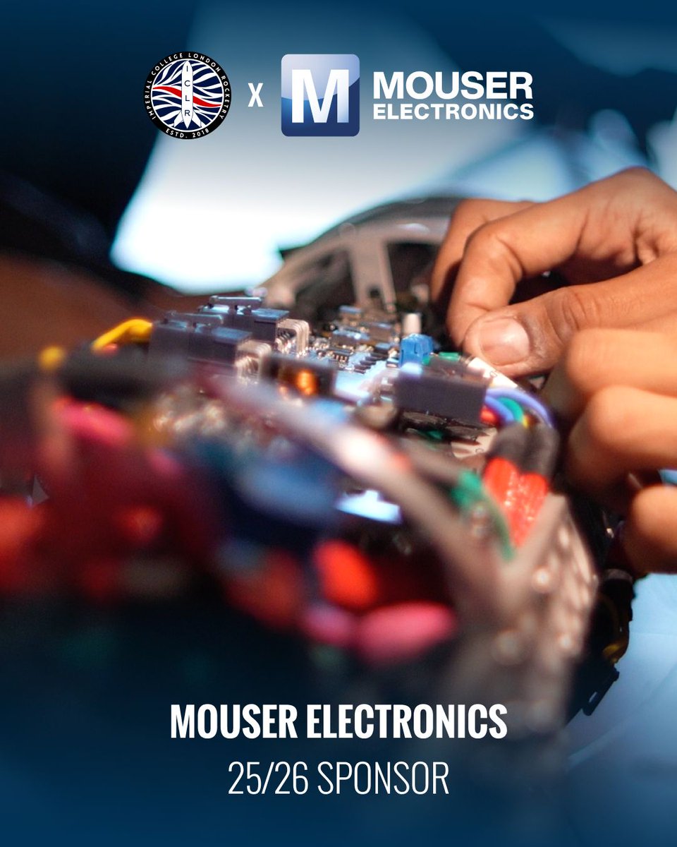 MouserElecEU's tweet image. Mouser Welcomes Imperial College London's #Rocketry Team to Sponsorship Program. This team of #engineers is designing and building rockets only in-house. 
Their ideas are becoming reality with support from Imperial College's Department of Aeronautics.

🚀 mou.sr/44IcUr6