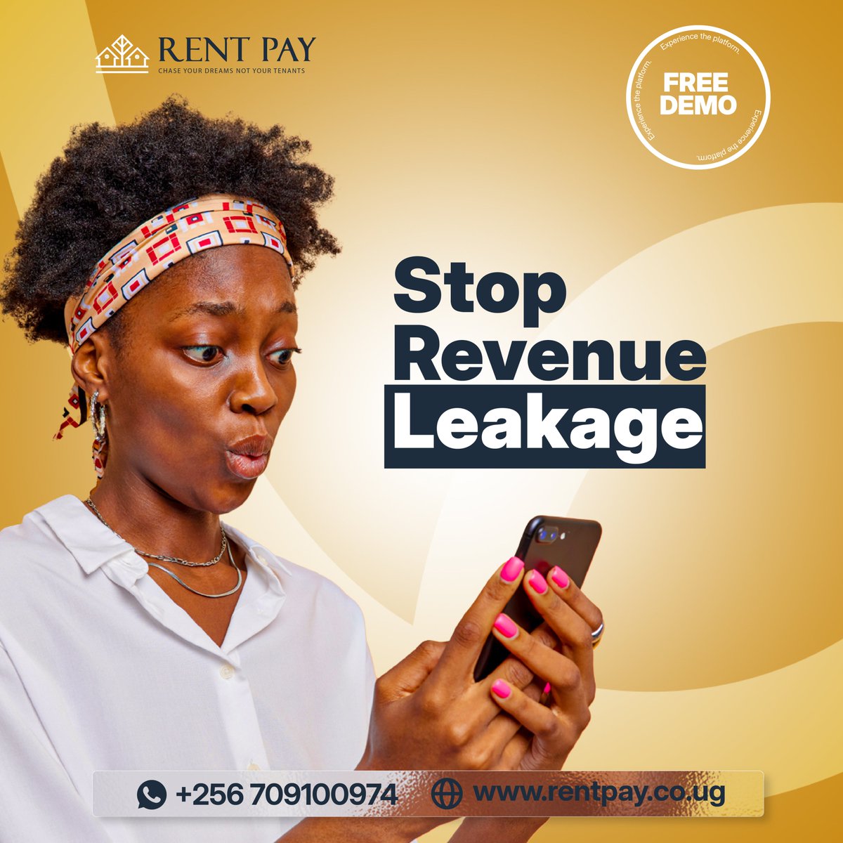 cissytech's tweet image. Stop chasing rent, start securing it.

With Rent Pay, every payment is tracked, every tenant accounted for, and every shilling protected. No more guesswork. No more losses.

Get started today with our FREE demo rentpay.co.ug +256 709 100 974
#RentPay #PropertyManagement