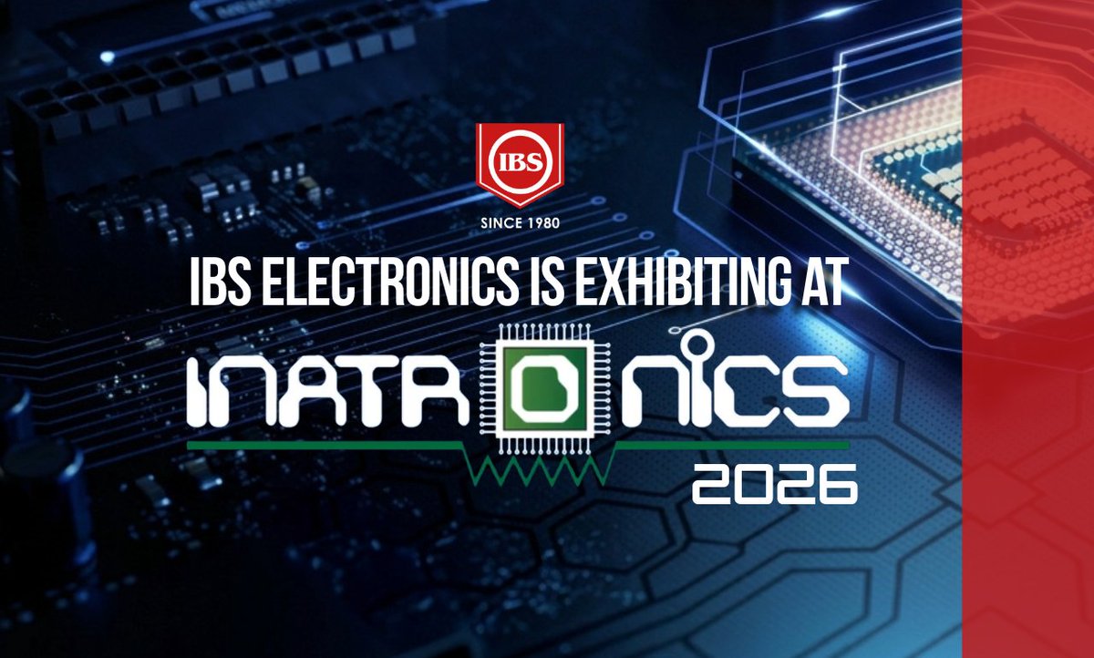 ibselectronics's tweet image. IBS Electronics is heading to INATRONiCS 2026.

Discover what we’ll be showcasing this year:
na2.hubs.ly/H04GQj30

Attending the show? Let’s connect in person.

#IBSElectronics #INATRONiCS2026 #ElectronicsIndustry #TradeShow #ElectronicComponents #Jakarta #SupplyChain