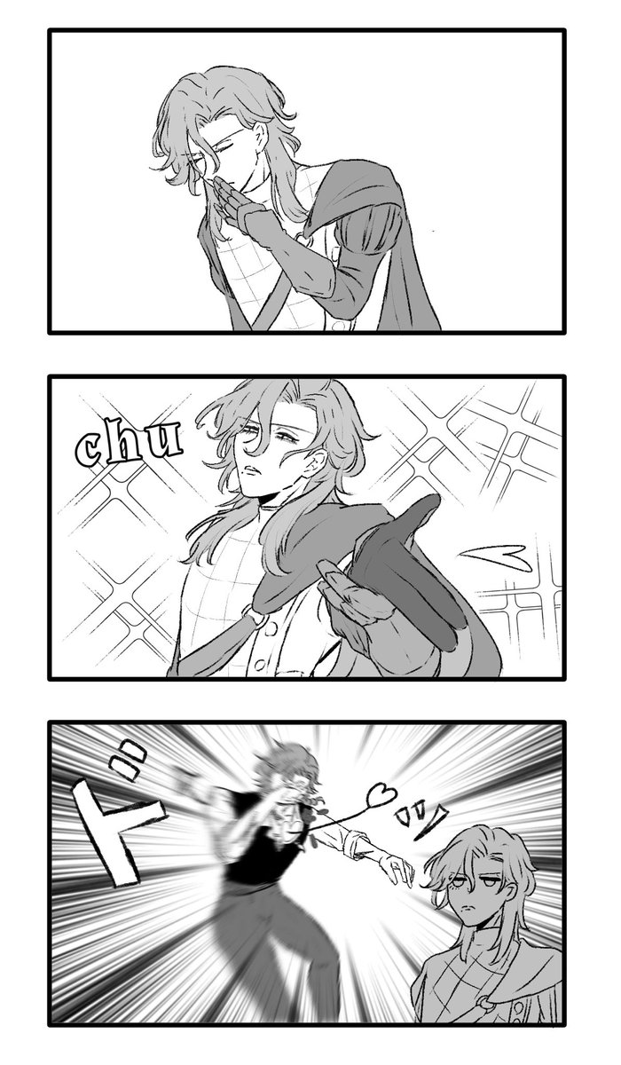 ﾛﾒﾘﾁｬ 好きな人の投げキッスってもはや襲撃かもしれないねの🌹⚔️
 #hernarich