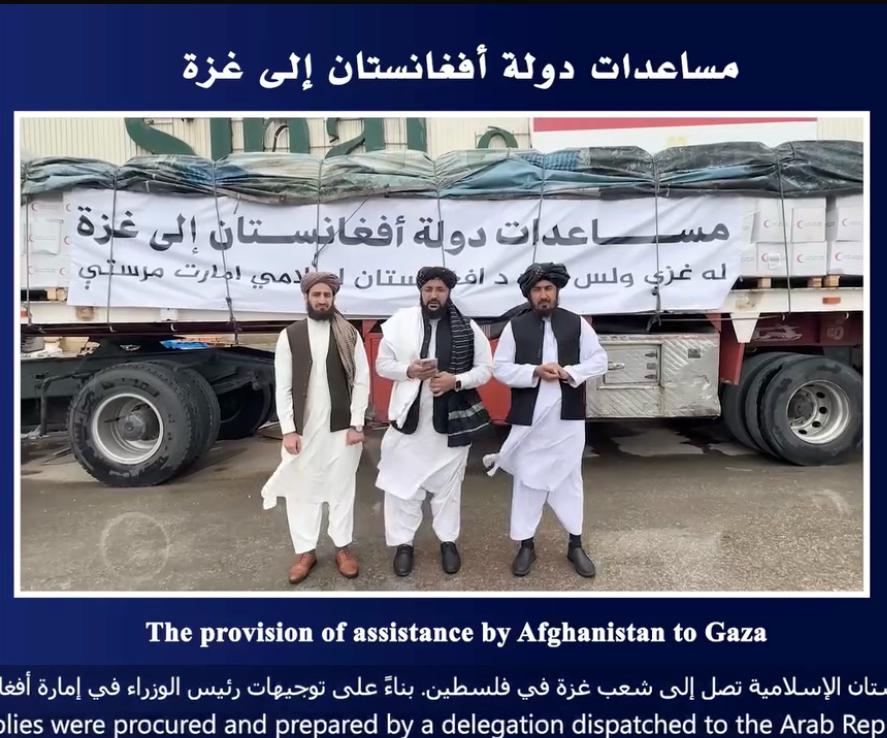 taahir_khan's tweet image. The Afghan government says that 530 tons of essential aid from #Afghanistan to the #Palestinian people of #Gaza arrived through the Rafah Port of #Egypt, which will be distributed to 22,000 families. The aid in 42 trucks worth approximately $500,000, will be distributed to
