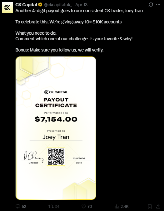 propwarzx's tweet photo. Dan why are you faking payouts at @ckcapitaluk_?

The QR code doesnt work on the $16k cert as its fake and the payout never appeared on blockchain

Follow the QR code for the 7k payout, this went to the same wallet as the other large transactions on @payoutjunction As in yours!

Champ I'd forgive you if you could come up with a better name than 'Joey Tran' @wannabechamp 

ROFL