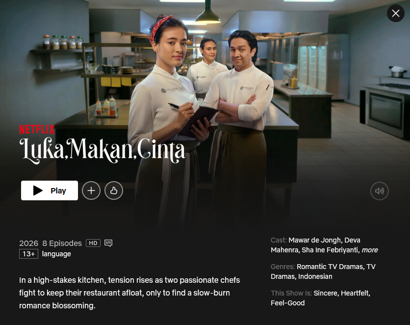 Vibe feel good nya ngingetin sama Chef-nya Jon Favreau tapi versi ...
