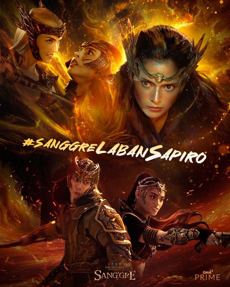 GMAEncantadia's tweet image. PARA SA SAPIRO! Handang lumaban ang mga Sang'gre hanggang kamatayan! ✊  

Official hashtag: #SanggreLabanSapiro

#Sanggre | Weeknights at 8:00 PM on GMA Prime and 9:45 PM on GTV