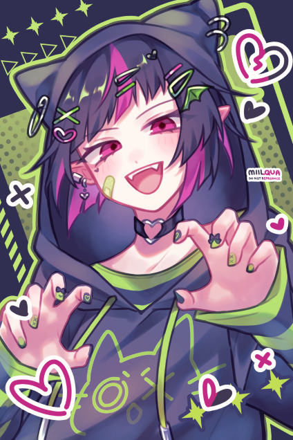 リリアxねこみみパーカー #ツイステ #イラスト #リリア・ヴァン