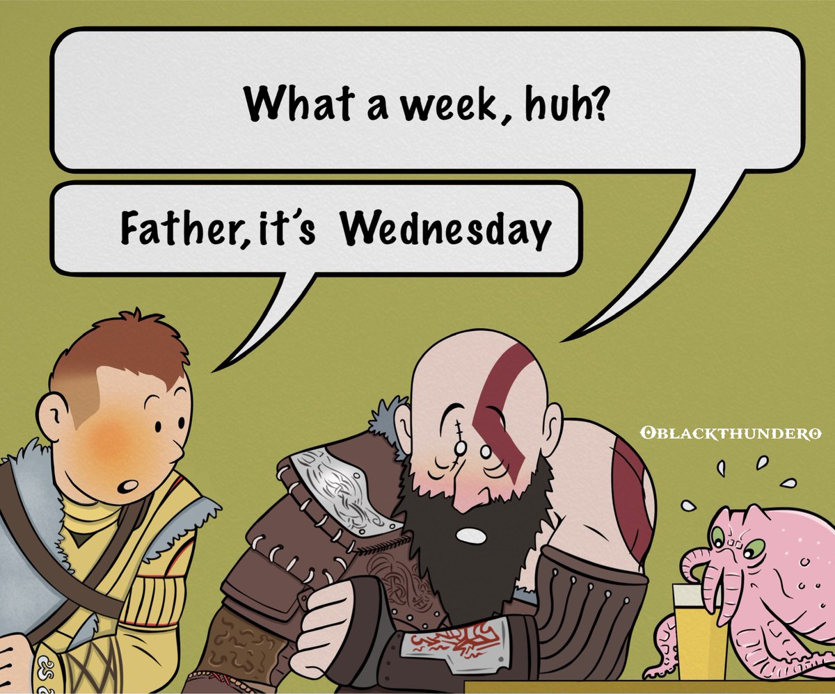 BT_BlackThunder's tweet image. It's Wednesday! #Godofwar