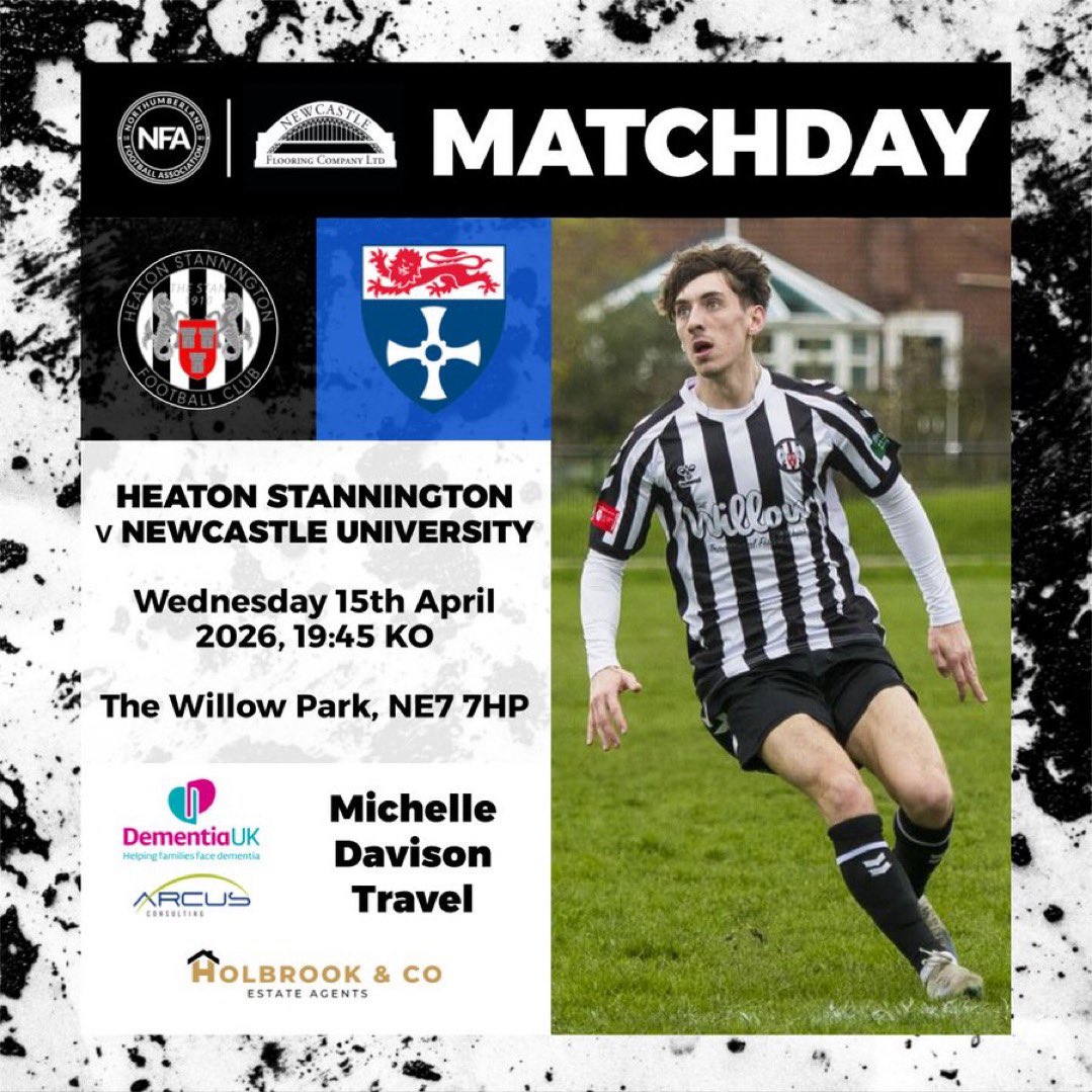 It’s a huge Wednesday matchdaaaaaay as <a href="/Heatonstan/">Heaton Stannington FC</a> are taking on <a href="/NewcastleUniAFC/">NUAFC</a> in the semi finals of the <a href="/NorthumFA/">Northumberland FA</a> senior cup - let’s pack willow park out - up the Stan