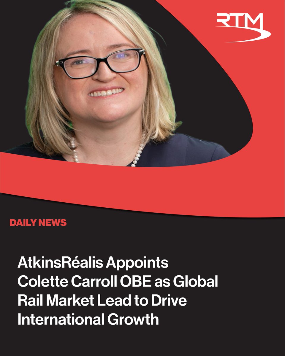 thertmnews's tweet image. 🚆 BIG MOVE in global rail leadership!

@atkinsrealis  appoints Colette Carroll OBE as Global Market Lead for Rail to drive growth worldwide 🌍

• Major boost for UK and international rail 🚄

Read more: railtechnologymagazine.com/articles/atkin…

#Rail #Infrastructure #Engineering #AtkinsRealis
