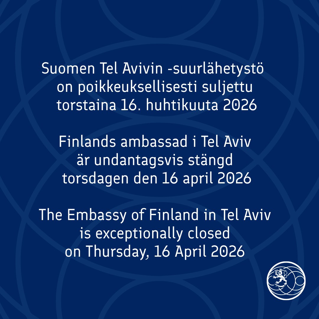 Finland in Israel tweet media