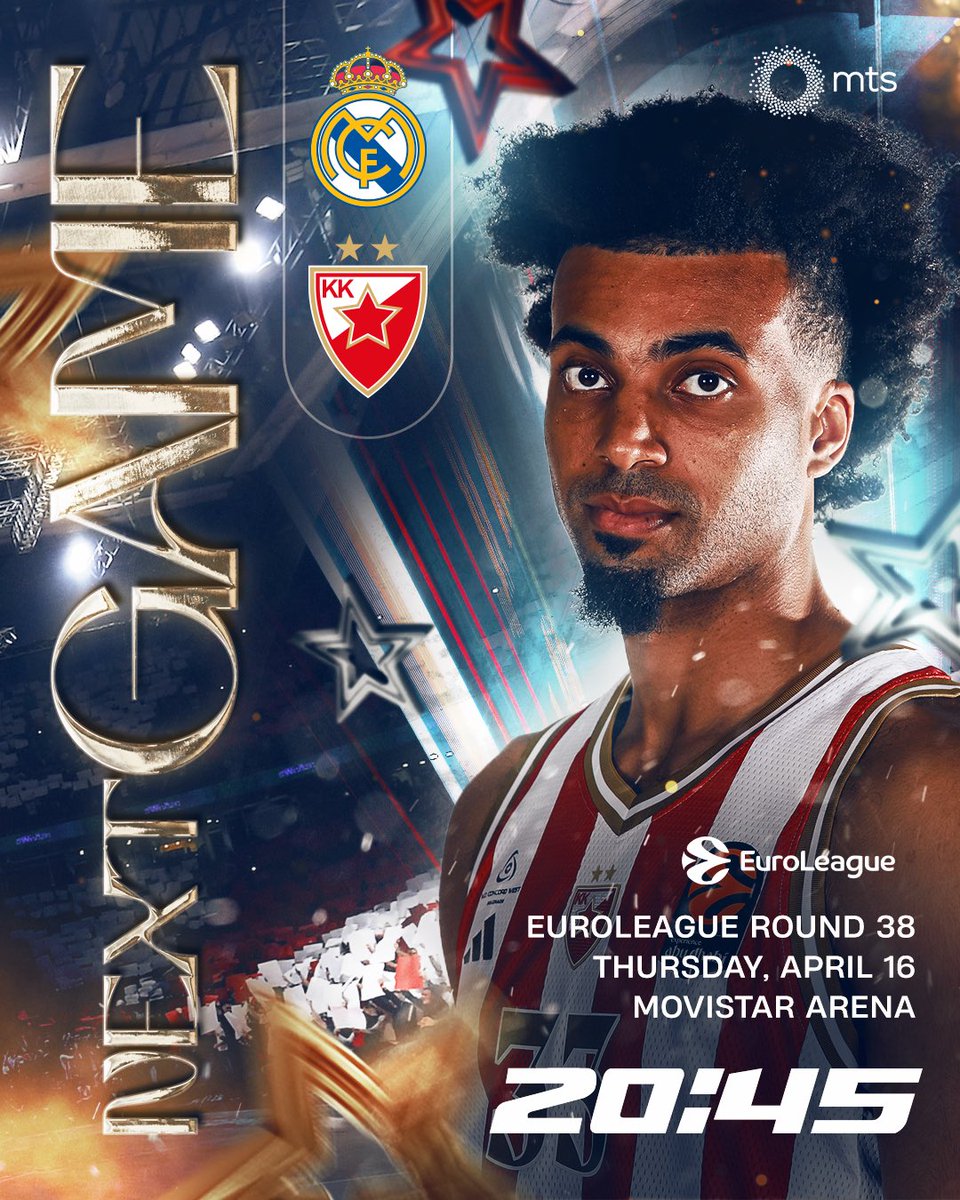 kkcrvenazvezda's tweet image. The final game of the EuroLeague regular season is ahead of us in Madrid. 🔴⚪️💪🏻

 #kkcz #WeAreTheTeam