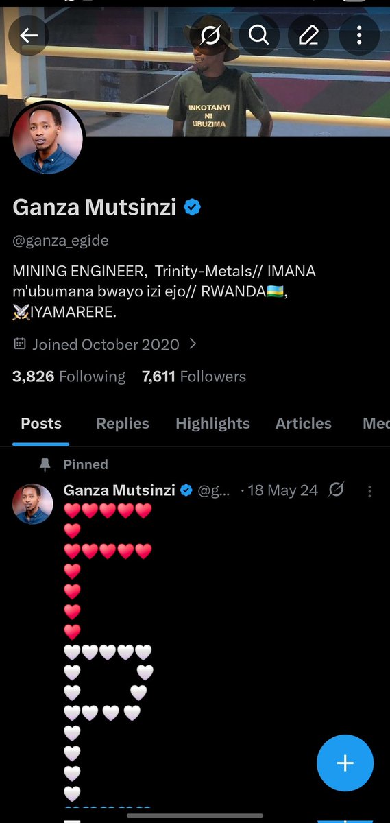 Ndumva nezerewe ubu noneho account yange yagarutse. 

Muraho ariko? 

Thanks to everyone who checked on me and posted asking X to review my appeal <a href="/nyangezi_/">Nyangezi</a> <a href="/HirwaJustin2/">Hirwa Justin</a> <a href="/Mathieu_Uwi2023/">INDAHANGARWA</a> <a href="/placide_art/">Placide The Punisher Tm PK</a> <a href="/harerimana_tito/">Tito Hare</a>