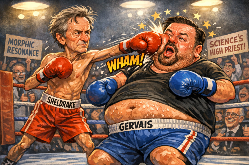 My new essay on #Medium, 'Rupert Sheldrake vs Ricky Gervais'.

#RupertSheldrake #RickyGervais #science #TheScienceDelusion #scientificdogma #atheism #materialism

I just published Rupert Sheldrake vs Ricky Gervais medium.com/p/rupert-sheld…