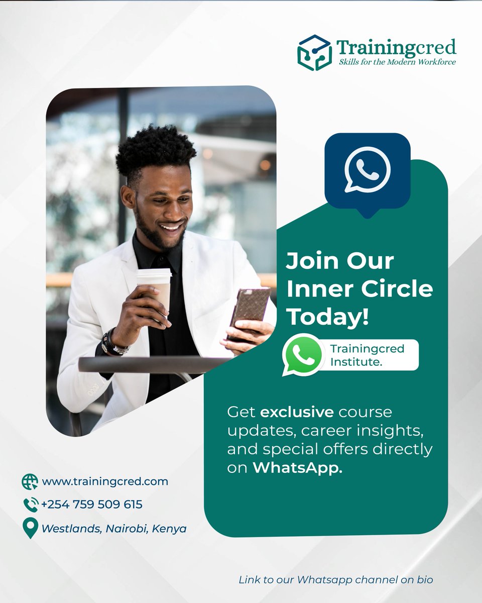 Trainingcred's tweet photo. Join Our Inner Circle Today. Unlock exclusive course updates, career-boosting insights, and limited WhatsApp-only offers. https://t.co/MCBiFK6HT0 https://t.co/Dd5hv9ai1y