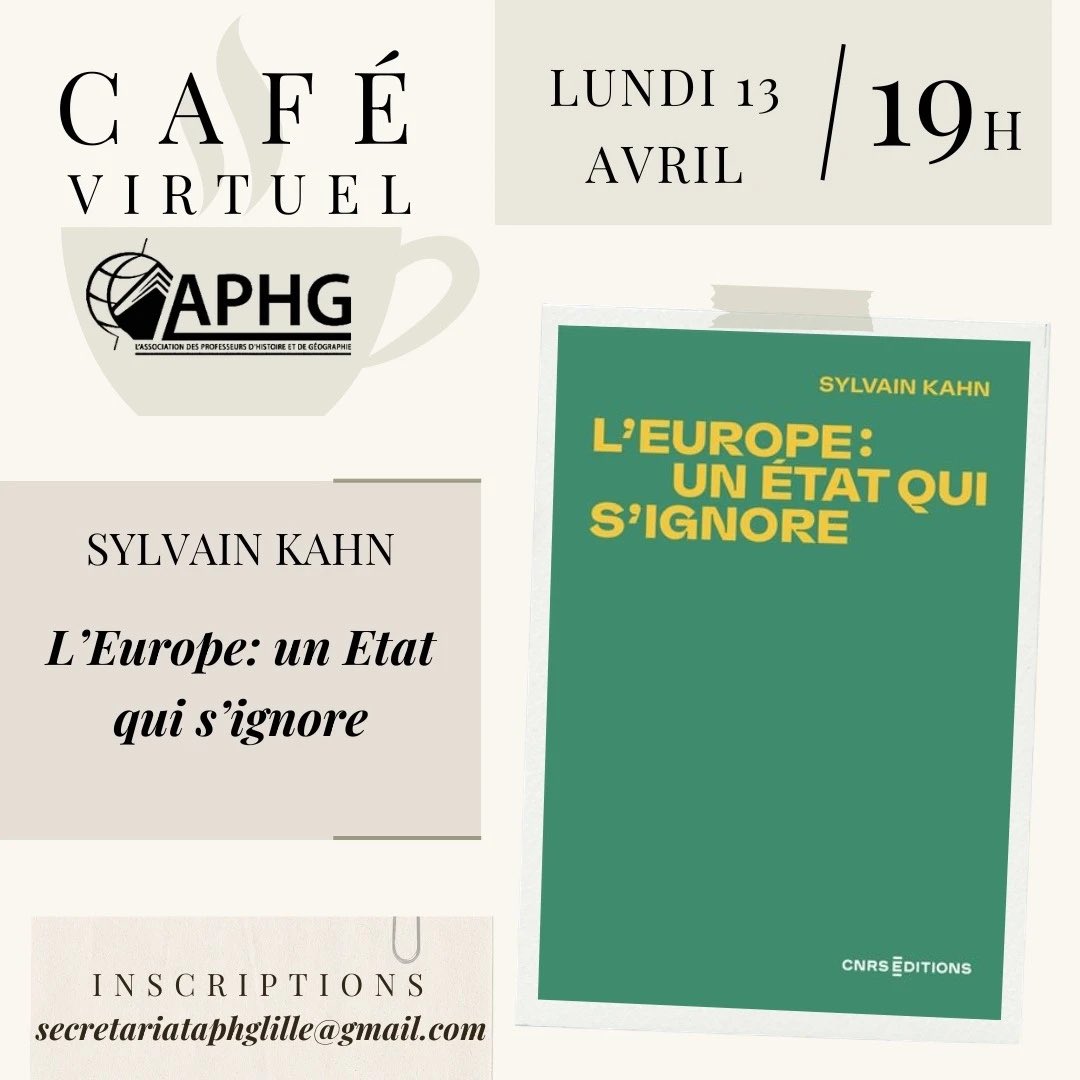 Mp97440's tweet photo. Lundi soir, un très intéressant café virtuel de l’APHG pour questionner, avec une approche géo historique, le degré d’étaticité de l’Union européenne 🇪🇺 
Une nouvelle forme d’État, supranational, qui s’approfondit, souvent par ses crises, encore de nos jours… https://t.co/FHL4NWzBpj