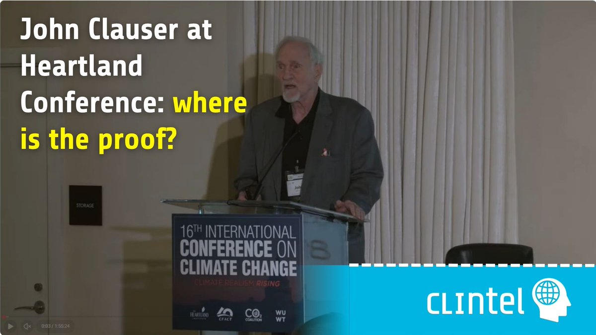 🌍 Nobel Prize winner John Clauser at the Heartland Conference: climate policy built on fear and models, not hard evidence. 
Where is the proof of a climate crisis? 
👉clintel.org/john-clauser-a…
#clintel #climatedebate #science