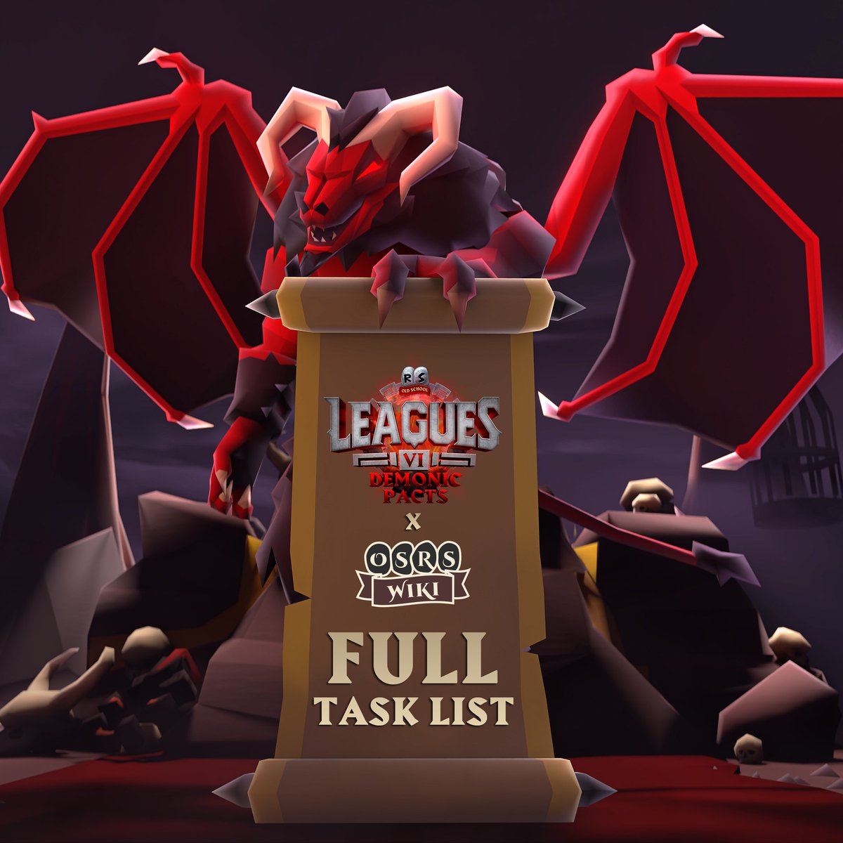 OldSchoolRS's tweet image. Leagues VI: Demonic Pacts drops in just over 2 hours!

📜 You can now check out ALL Leagues VI tasks on the Wiki ahead of the launch.

oldschool.runescape.wiki/w/Demonic_Pact…