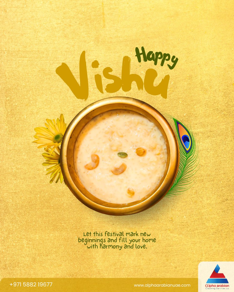 AlfaArabian's tweet image. ✨🌼 Happy Vishu! 🌼✨
May this auspicious day bring you new beginnings, prosperity, and happiness.
.
.
#HappyVishu #AlphaArabian #PestFreeLiving #DubaiHomes #HealthySpaces #Vishu2026 #SafeHomes #CleanLiving