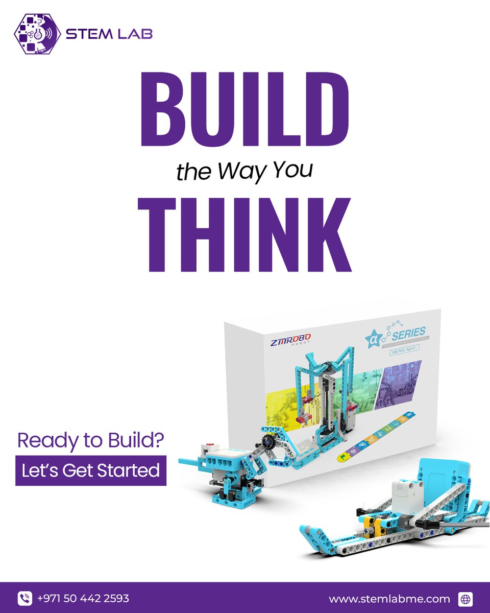 stemlabme's tweet photo. Build the future, one idea at a time 💡

At STEM Lab, creativity meets innovation! 

🚀 Ready to build the way you think?

 👉 Enroll your child today and spark their innovation journey!
📞 +971 50 442 2593
 🌐 https://t.co/Hi7ZqI0Ncw

#stemlab #futureinnovators #roboticsforkids https://t.co/mNT1KNQCpH