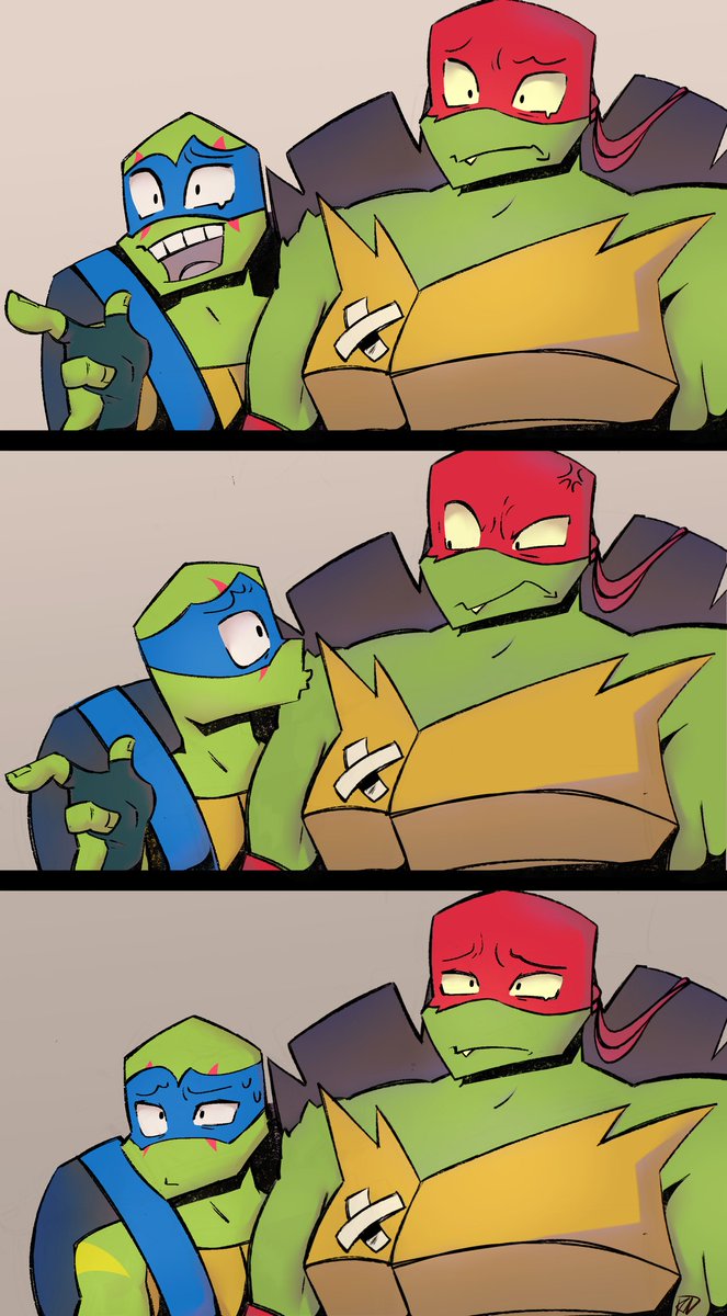 Kestr_Deord's tweet photo. #rottmnt #raph #leo https://t.co/ZbkVLe2iOv