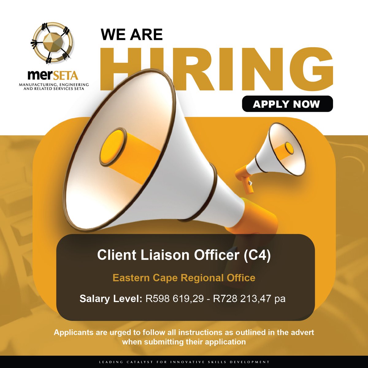 merSETASocial's tweet image. We’re Hiring!

Vacancy: 
merseta.org.za/wp-content/upl…

Application form: lnkd.in/d-W6bGpi

#vacancy2026 #Merseta