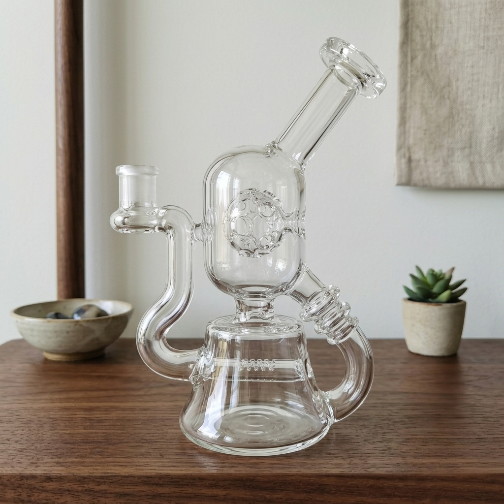 VolcaneeJack's tweet photo. Recycler pipes = smoother + cooler hits

Functional + visually attractive = strong seller in store

Wholesale &amp; custom available https://t.co/hp0qyQmU6l