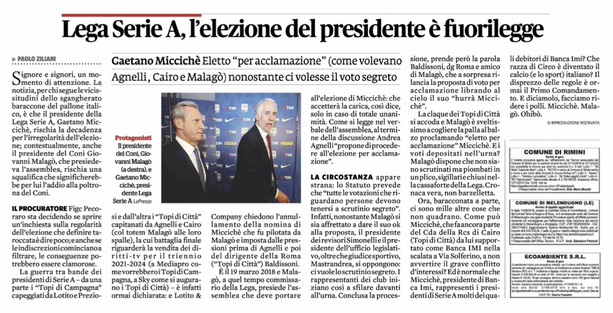 Paolo Ziliani tweet media