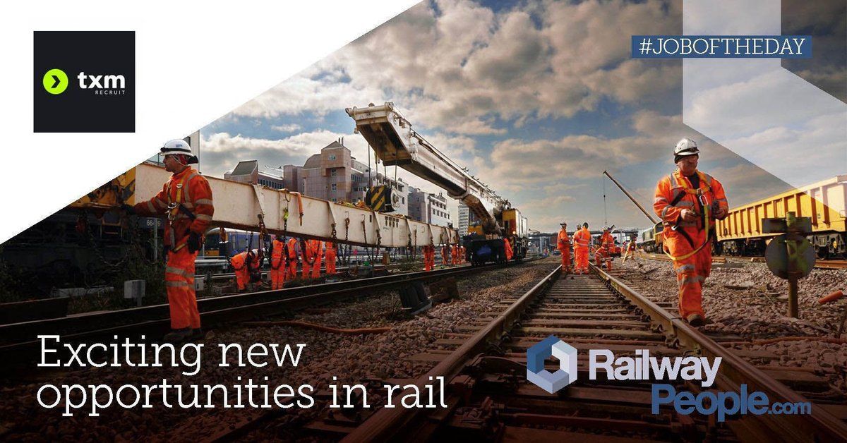 Rail_Staff's tweet image. 📢 HOT JOBS!:

TXM Recruit have various career opportunities available.

FOR MORE INFORMATION AND TO APPLY:
railwaypeople.com/organization/t…

#railjobs #rail #railtransport #railindustry #railcareers #railrecruitment #healthandsafety #commercialmanager #environmentandenergymanager