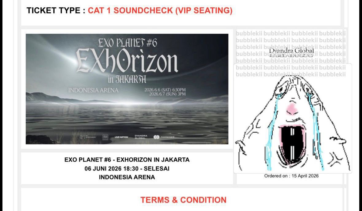 kekuatan tangan wangi temenku dengan 40 mbps nya di cafe jabarano😭, secured 4 tix Alhamdulillah😭

AKHIRNYA CITA2KU UNTUK BAGI2 FREEBIES TERCAPAI🤟😭🤟

#exo