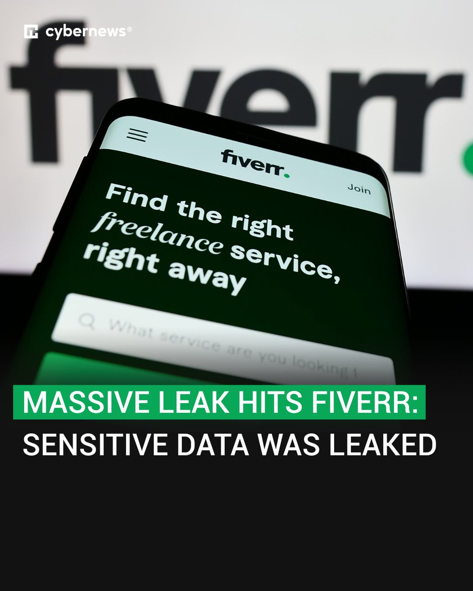 Cybernews's tweet image. Learn what sensitive documents are leaked: cnews.link/fiverr-leak-ex…

#Fiverr #cybersecurity