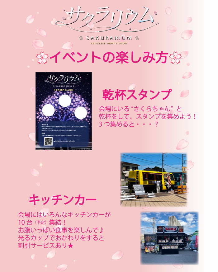 Funabashi_city's tweet photo. 🌌🌸船橋の夜空に咲く、もう一つの桜🌸🌌

春の夜を彩る一夜限りの花見体験「サクラリウム」が開催されます。
船橋競馬場の夜空に、最大2,000機のドローンが満開の桜を描き出します。

📍船橋競馬場
📅４/１８（土）１８：３０～
詳しくはこちら▼
 https://t.co/1R6OAwbXv5 https://t.co/7KsKd63RJS
