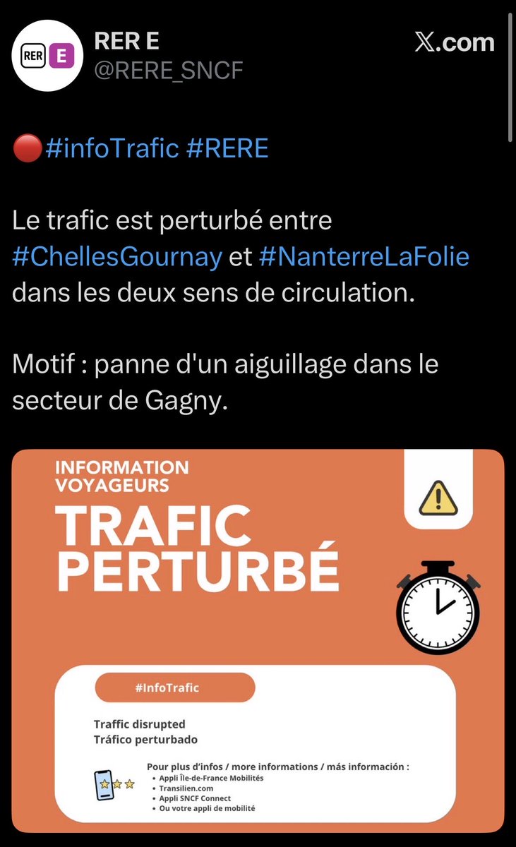 STOP GALÈRE : Transports IDF tweet media