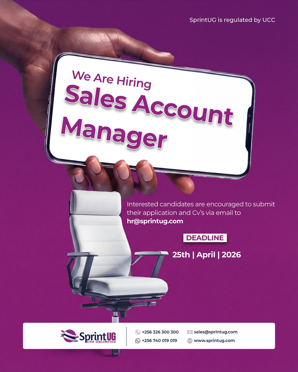 SprintUg's tweet image. Your next big career move starts here.
Apply now and step into a role where your results truly matter.👇

#HiringNow #SalesJobs #CareerOpportunity #JoinOurTeam #SalesManager #JobAlert
