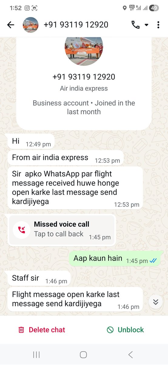 dasindran's tweet photo. @AirIndiaX I flew with Air India Express today only to be chased by your team members on whatsapp.Please let me know
1. How is my mobile no. avlbl with your baggage handling team
2. What other personal details do you share wit your team

@HindustanTimes @Live_Hindustan @livemint https://t.co/hn3dnKZKoq