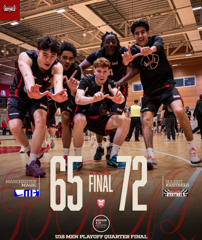Solent Kestrels Under 18s win against number 2 seed Manchester Magic on the road to book their ticket to the Final Four! <a href="/SolentKestrels/">Solent Kestrels</a>