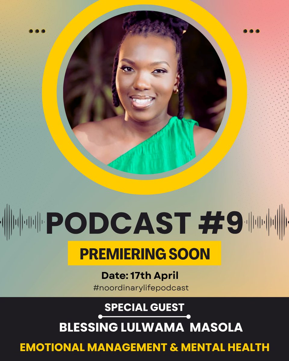 NOLdotorg's tweet photo. This Friday! 🎙️We’re sitting down with Blessing Lulwama Masola of 
@BlessingFounda1 award‑winning social worker &amp; mental health counsellor. Sharing her journey - A story of resilience, healing &amp; purpose. Don’t miss it 🔔 https://t.co/4fcFfKHVnX #ComingSoon #noordinarylifepodcast https://t.co/CQIvoRJsHO