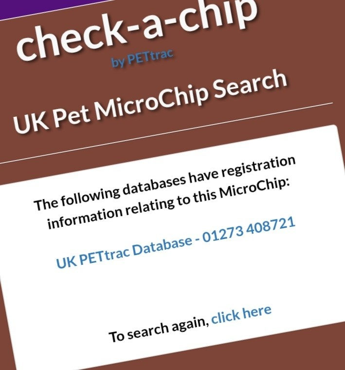 PDRescue's tweet image. Microchip info/advice from @TowcesterVets.

check-a-chip.co.uk

OP: facebook.com/photo?fbid=157…

#dogsofX #dogtwitter #dogsoftwitter @VetsGetScanning 

PLEASE also take a minute to sign:
petition.parliament.uk/petitions/7486…
(Petition: Introduce a Central Microchip Portal...)